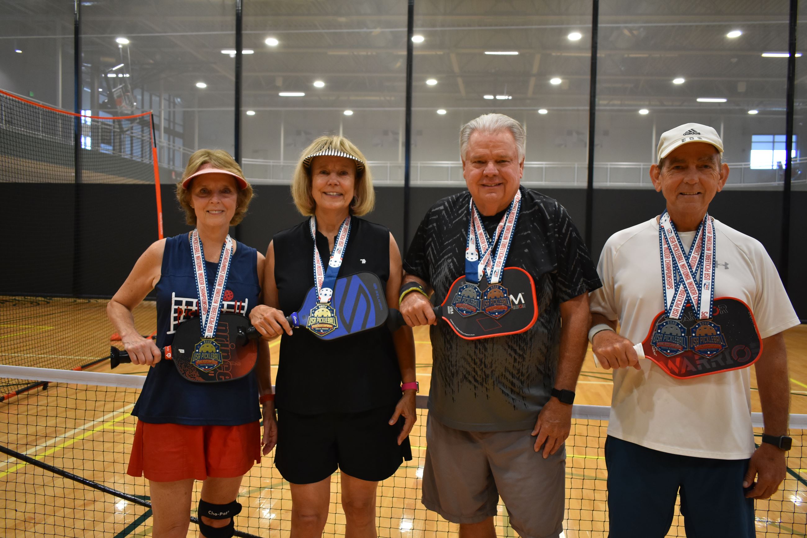 A group of medal winners from the 2022 USA National Indoor Championship